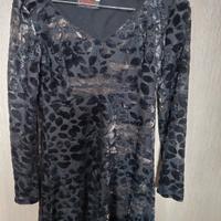 Vestito in viscosa nero taglia 42