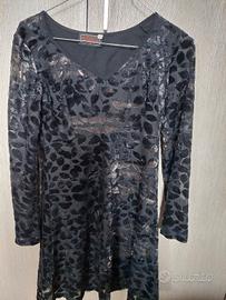 Vestito in viscosa nero taglia 42