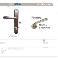 Maniglia placca porta SICMA Derby foro Yale 8x92mm