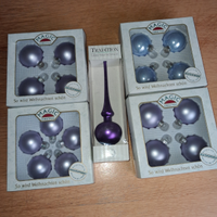 Addobbi natalizi, palline vintage in vetro