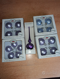 Addobbi natalizi, palline vintage in vetro