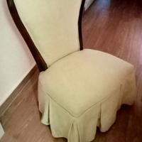 POLTRONCINA VINTAGE IL LEGNO E TESSUTO