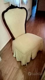 POLTRONCINA VINTAGE IL LEGNO E TESSUTO