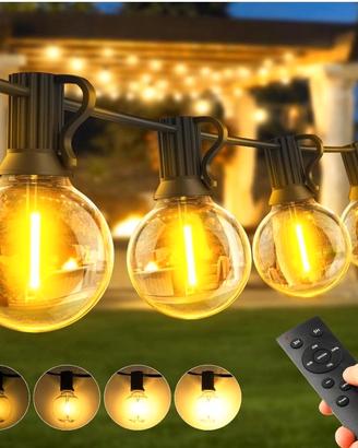 Catena Luminosa Esterno Luci Giardino - 30 Metri L
