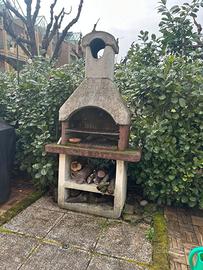 Barbeque + 109 Piastrelloni  50x50x3.5 +Fontana