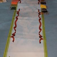 RUNNER KIT RICAMO CON LE PERLINE 