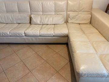 Divano in pelle Cierre + Tavolo Bontempi