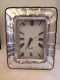 orologio da tavolo in argento 