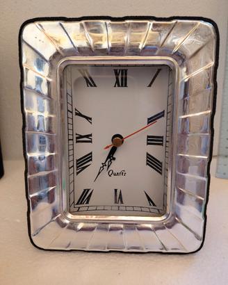 orologio da tavolo in argento 