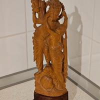 Scultura indiana legno Krishna & Rada 30 cm
