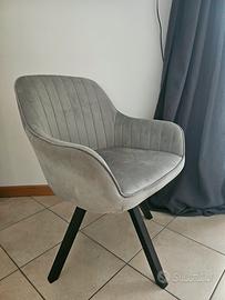 Sedie velluto 