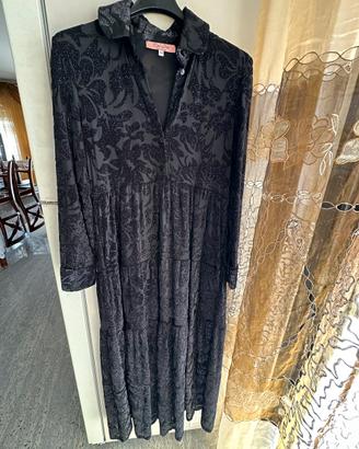 Abito nero lungo elegante