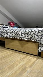 2 pezzi cassetti estraibili per sotto il letto