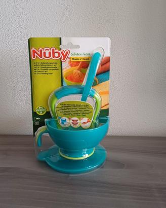nuby set pappa/frutta Nuovo 