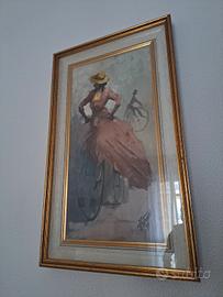Quadro a olio Aldo Giraud 1977 con autentica