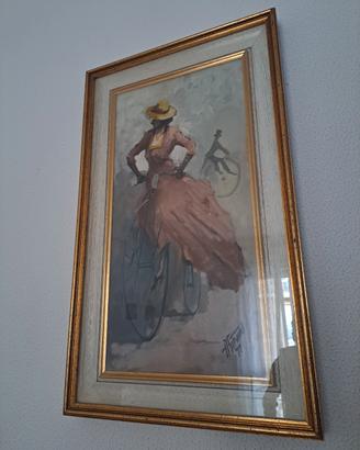 Quadro a olio Aldo Giraud 1977 con autentica
