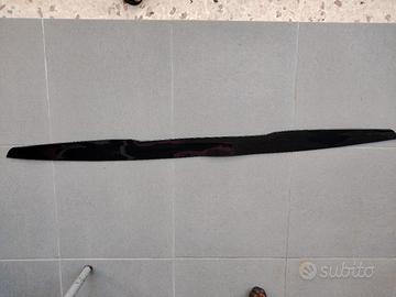 spoiler tetto auto 113 cm nero lucido gomma 