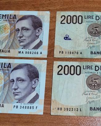 2000 lire banconote 