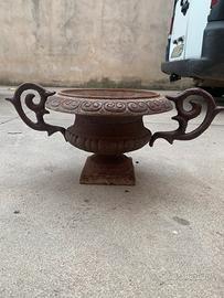 Vaso d’ arredo esterno ferro battuto