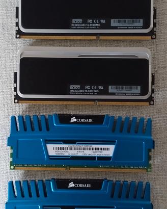 RAM DDR3 16gb 4x4 banchi