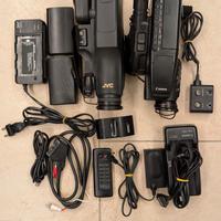 Lotto Canon E300 8mm e JVC GR-A1E vhs-c