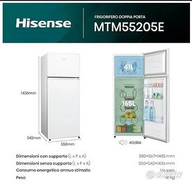 Hisense MTM55205E Frigorifero Doppia Porta