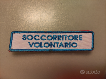 Patch Targhetta velcro Soccorritore volontario