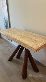 Tavolo  consolle totalmente in legno, come nuovo