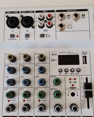 mixer 4 canali ,mp3 ,mic
