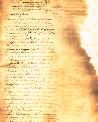 Bologna  Manoscritto originale dei Cavallegeri