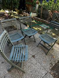 Sedie in plastica da giardino