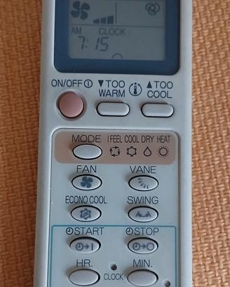 Telecomando climatizzatore Mitsubishi El. mod.EG9A