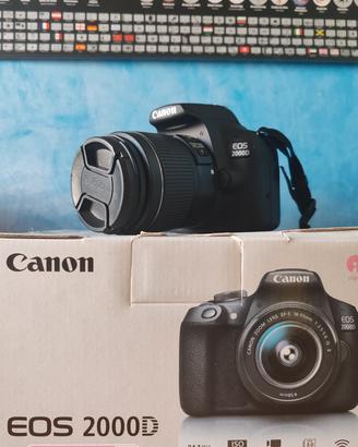 Canon EOS2000D accessoriata + EFS 18-55mm
