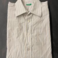 Camicia da uomo a righe a manica lunga - Benetton