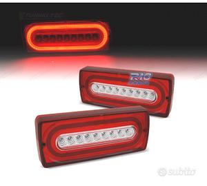 FANALI MERCEDES CLASSE G W463 LED ROSSO CROMATO