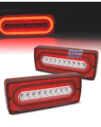 FANALI MERCEDES CLASSE G W463 LED ROSSO CROMATO