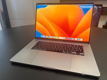 MacBook Pro 16" 2019 i7 16GB 512GB Batt 192 cicli