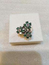 anello argento e giada