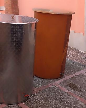 Botte vino in acciao INOX o VETRORESINA 400 litri