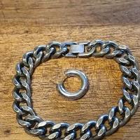 Set di gioielli uomo (bracciale + orecchino)