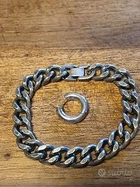 Set di gioielli uomo (bracciale + orecchino)