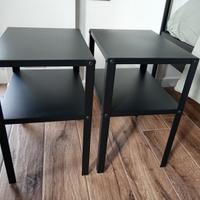 Comodini_Tavolini in metallo nero 