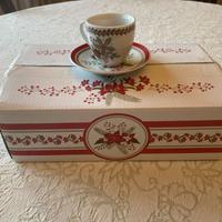 Set 4 tazzine da caffè con piattino - Natale