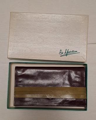 portagioie da viaggio in pelle vintage