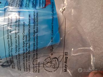 Bicchiere gadget Grande puffo Burger King