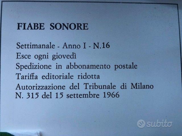 FIABE SONORE-FRATELLI FABBRI EDITORI - Collezionismo In vendita a Milano