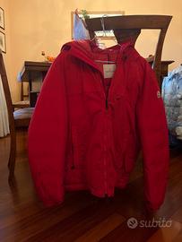 Moncler Montvernier piumino rosso uomo tg M