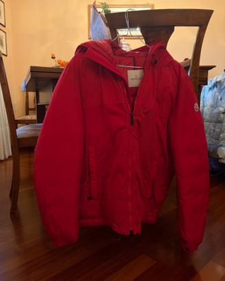Moncler Montvernier piumino rosso uomo tg M