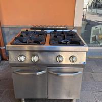 Cucina 4 fuochi professionale ATA