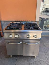 Cucina 4 fuochi professionale ATA